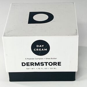 Dermstore 5 Peptide Complex Day Cream Shea Butter Moisturizer 1.7 oz 50 mil NIB